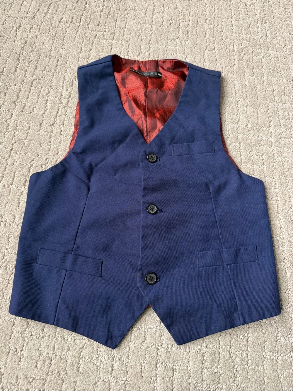 Navy Blue Dress Vest Size 10